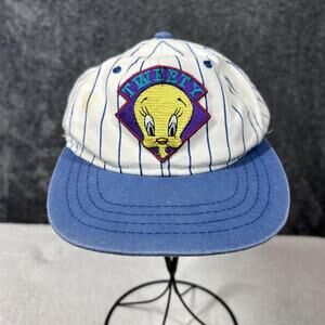 Fresh Caps Tweety Looney Tunes Hat Cap Strap Back Blue Baseball Boys One Size